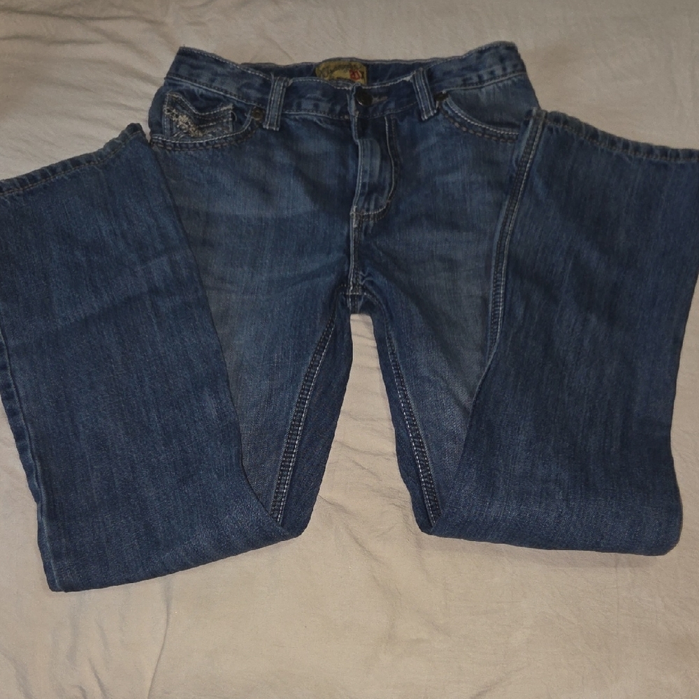 Wrangler Boys Bootcut Fit Blue Jeans